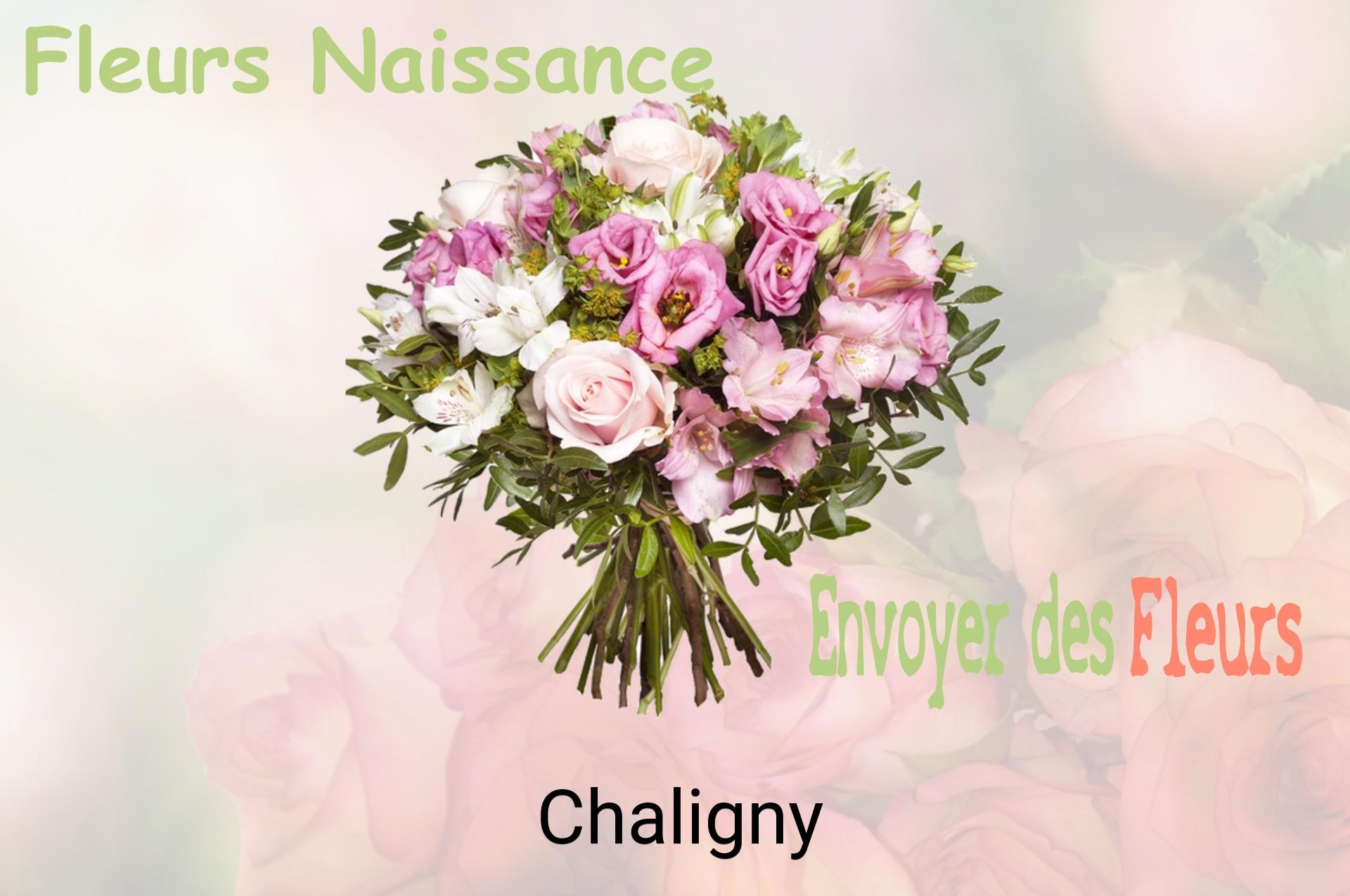 Bouquet de fleurs de naissance livré à Chaligny